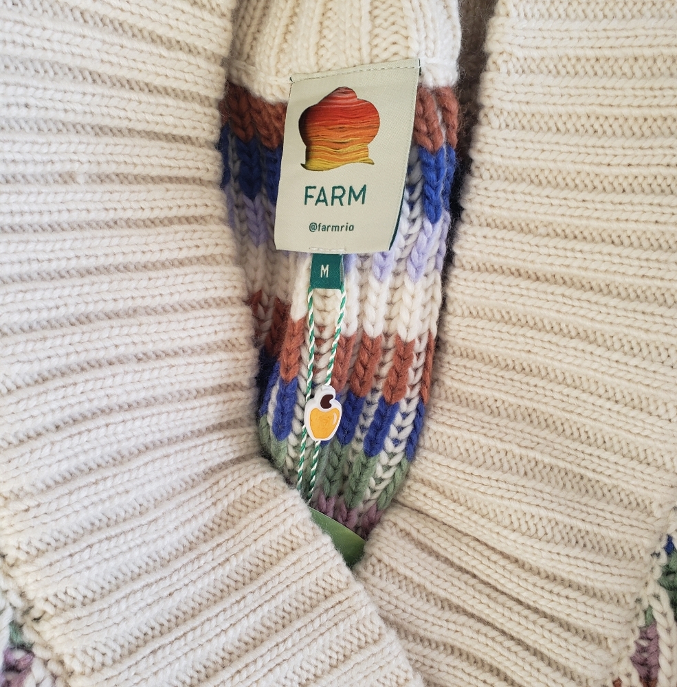 FARM Rio Multicolor Striped Cardigan - Picture 9 of 10